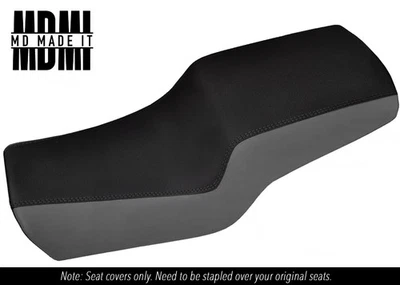 ADEQUADO PARA DUCATI SUPERSPORT 900 SS 91-98 CAPA DE ASSENTO DE VINIL ADERÊNCIA PERSONALIZADA PRETO E CINZA - Imagem 1 de 4