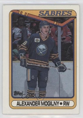 1990-91 Topps Alexander Mogilny #42 Rookie RC HOF 10od Foto 1 de 3
