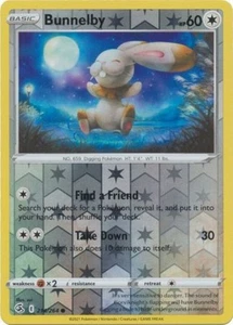 Bunnelby - 214/264 - Common - Reverse Holo - Sword & Shield - Fusion Strike #214 - Picture 1 of 1