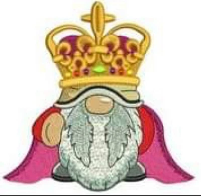 KING (1) GONK CROSS STITCH PATTERN - Image 1 of 2