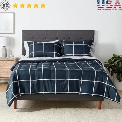 Acogedor Juego Completo de Edredón Queen Ropa de Cama Todas las Temporadas Incluye Sábanas y Fundas de Almohada Foto 1 de 4