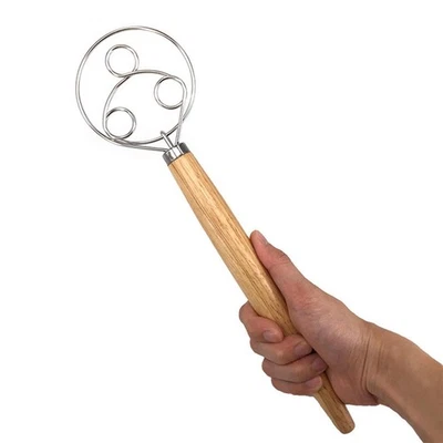 Frusta Danese Manuale con Manico in Legno, Frullatore per Pasticceria, per - Immagine 1 di 4