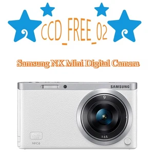 Samsung NX Mini Digital Camera w/ NX-M 9mm Zoom lens 20.5MP Built-in Flash White - Picture 1 of 10