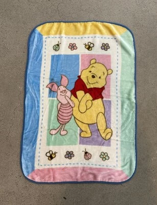 Manta para bebé Winnie the Pooh Piglet Bees bloque de color 30x45 corona artesanal Foto 1 de 4