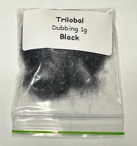 Trilobal Dubbing - Fly tying materials - Black x 1g - Picture 1 of 1