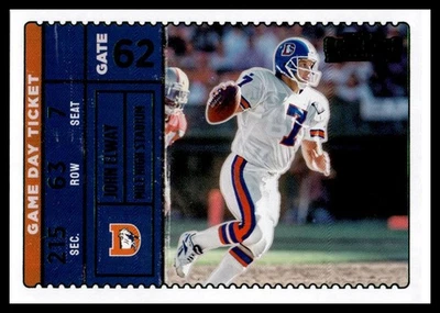 2022 Panini Contenders #GDT-JEL John Elway Game Day Ticket - Image 1 of 2