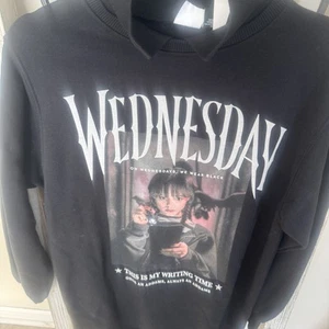 ZARA x Wednesday Addams Sudadera Vestido Sudadera con Capucha Nuevo con Etiquetas Juvenil 13-14 - Imagen 1 de 12