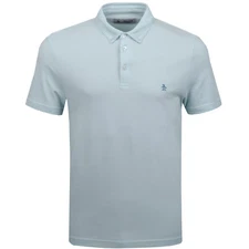 Original Penguin Men/'s Polo Shirt Dresden Blue OPKS8116 New M Slim Fit