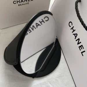 Chanel BEAUTE Mirror Black Logo CC 13.5 x13 x 1cm w/Box Novelty Rare Limited - Picture 1 of 4