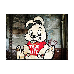4D Cityscape Puzzle Thug for Life Bunny (1000 Pieces) New