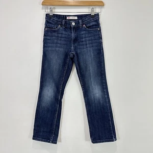 Levi's 511 Jeans Kids 6-7 YO (W24 L22) Slim Blue Denim Zip Fly Adjustable Waist - Picture 1 of 14