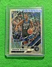 ANDREW WIGGINS PRIZM SILVER WAVE CARD TIMBERWOLVES 2019-20 DONRUSS OPTIC PRIZM