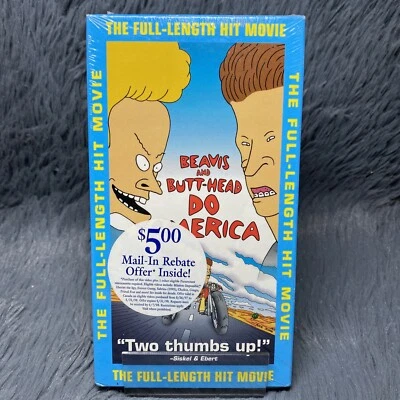 Beavis and Butt-Head Do America VHS 1997 MTV Movie Brand NEW SEALED Watermarks - Image 1 of 4