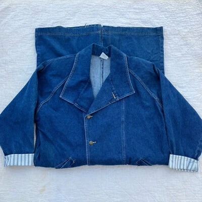 Together Women’s Denim Oversized Trench Coat 100% Cotton USA Made 1980s Size M - Image 1 of 4