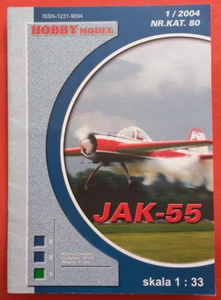 Modellbaubogen Hobby Model 80, Yak-55 JAK-55 in 1:33 - Picture 1 of 6