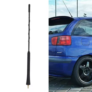 Black Auto 30cm Car Aerial Roof Rod Antenna M5 Thread Fit For Seat Skoda - Picture 1 of 10