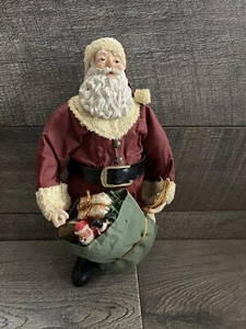 Clothtique possible Dreams Santa Paper Mache Mini Toys Vintage Christmas 10” - Picture 1 of 11