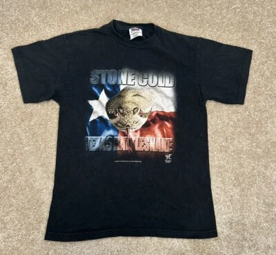 Camisa De Colección Stone Cold Steve Austin 3:16 Texas Rattlesnake Juvenil Talla L WWE WWF Foto 1 de 4