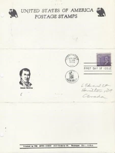 1105 3c JAMES MONROE - Meter Digest - Picture 1 of 1