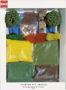 Busch 7189 SCENERY STARTER KIT BASIC escala HO N TT - Imagen 1 de 1