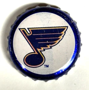 Labatt NHL Saint Louis Blues Plastic Lined Beer Crown Bottle Cap - Imagen 1 de 4