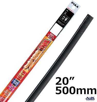 PIAA SUR50 Super Fuerte Silicona Limpiaparabrisas Repuesto 20" 500mm 6mm Ancho Foto 1 de 4