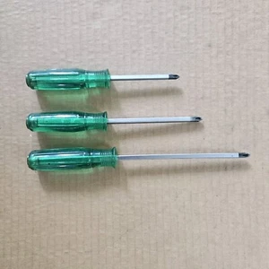 Metallkappe Demo Schraubendreher Set 3-teilig Magnetspitze Set Geen Griff - Bild 1 von 4
