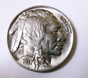 1937 P Buffalo Nickel High Grade - Bild 1 von 2