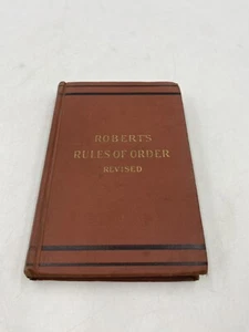 Roberts Rules Of Order Revised By Isabel Robert - (Vintage Hardcover Book, 1943) - Imagen 1 de 9