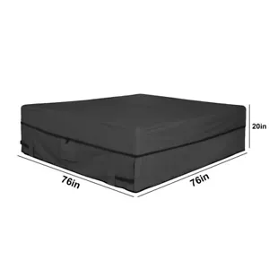 Spa Hot Tub Dust Cover Cap Waterproof Jacuzzi UV Proof Guard- 76x76x20inch Size - Picture 1 of 6