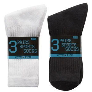 12 Pairs Boys Kids Cotton Rich Sport Socks Everyday Wear Sport School Socks - Picture 1 of 4