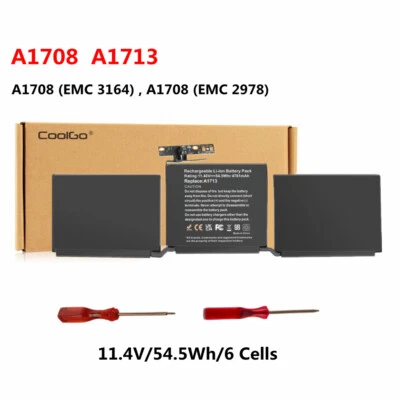 A1713 A1708 Battery for MacBook Pro 13 inch Late 2016 2017 EMC 2978 3164 MPXQ2LL - Image 1 of 4