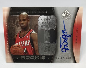 2005-06 SP Authentic #122 Jarrett Jack RC Auto 676/1299