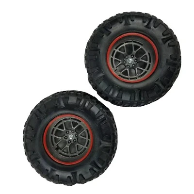 New Bright R/C 1:12 Ford F-150 2 Front Wheels Only 4" Inch Tall Parts Only Euc - Image 1 of 4