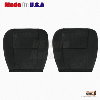 GMC Yukon XL 1500 2500 2007 2008 parte inferior del conductor-pasajero cubierta de asiento de tela negra Foto 1 de 4
