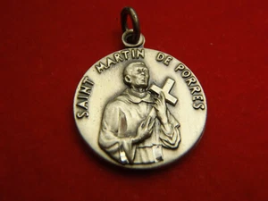 Sterling Silber NEU alter Bestand SAINT MARTIN de PORRES religiöser Charm Anhänger - Bild 1 von 9