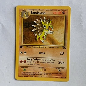 Carta Pokemon Sandslash 41/62 Set Fossil First Edition Card ENG - Imagen 1 de 1