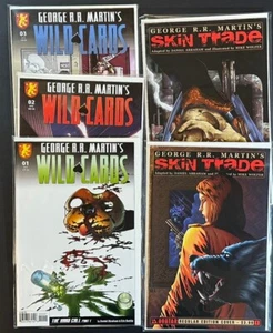 GEORGE R R MARTIN'S Skin Trade #1,2 & Wild Cards #1-3, Avatar Comics NM/MT - Picture 1 of 3