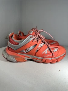 Size 10 - Balenciaga Track Sneaker Orange Grey - Picture 1 of 20