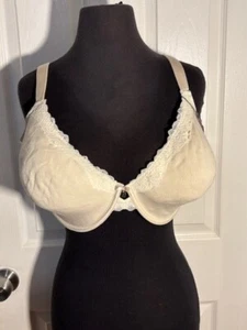 Curvy Couture Bra Size 42DDD Beige Full Coverage 1009 - Picture 1 of 7