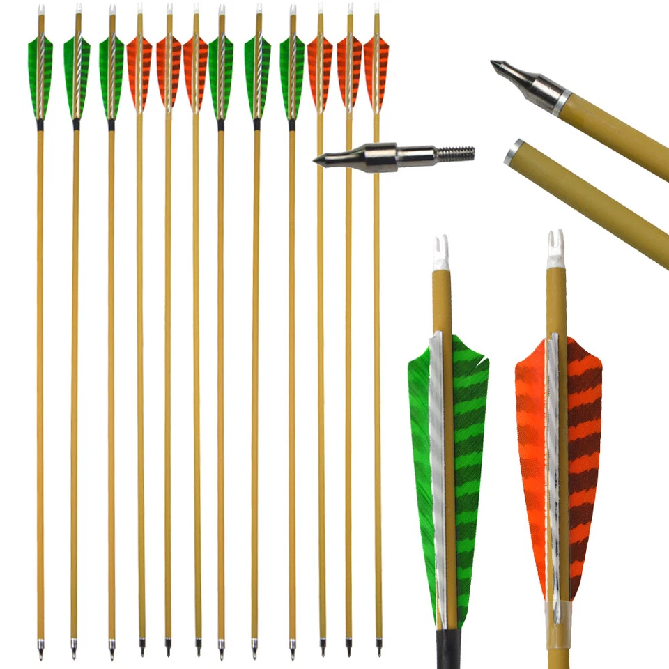 Archery Carbon Arrows SP500 Feather ID6.2mm OD7.6mm Recurve Compound Bow Hunting - Image 1 of 4