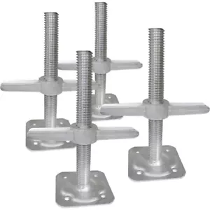 Scaffolding Platform Leveling Jack 4Pc Steel Baker Style Foundation Construction - Picture 1 of 12