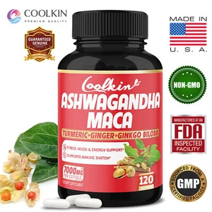 120 piezas Ashwagandha y Maca 7000 mg-Testosterona Booster, Aumentar la - Picture 1 of 11