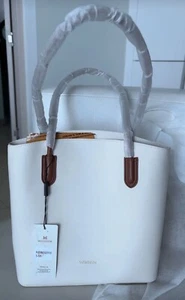Bolso de Mano Informal Ropa de Trabajo Cartera Amigable Blanco Cuero PU Suave Bolso de Hombro Negocios - Imagen 1 de 10