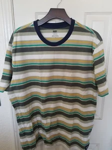 Levi's Stay Loose Striped Ringer T-Shirt Retro 90s Oversized Medium - Bild 1 von 6