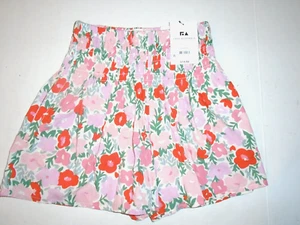 FREE ASSEMBLY GIRLS S ( 6/6X) FLORAL ELSATIC WAIST SKIRT FLORAL DESIGN - Picture 1 of 3