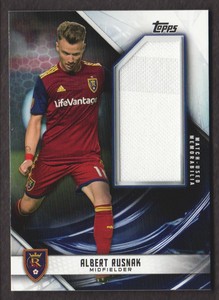 2019 Topps MLS Jumbo Relics #JR-ARU Albert Rusnak Jersey Real Salt Lake