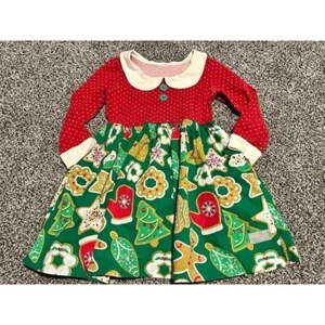 Eleanor Rose size 4 5 girls Christmas holiday dress Xmas cookie - Picture 1 of 4