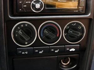 For Rover 45 MG ZS 1999-2005 Polished Aluminum Heater dash panel Surrounds Rings - Picture 1 of 7