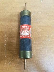 Fusible de retardo de tiempo de doble elemento CEFCON CRS-R125 125 amperios 600 voltios - Imagen 1 de 5